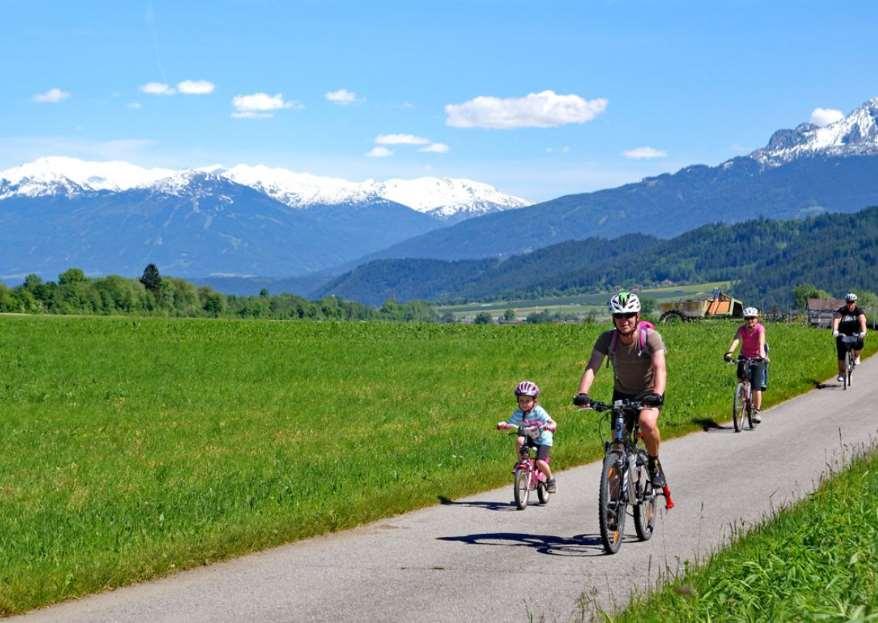 Austria - Inn Cycle Path Family Bike and Adventure Tour 2019 Self- Guided 8 days / 7 nights OR 7 days / 6 nights You start your enjoyable family cycling tour amidst the lush green mountain world of