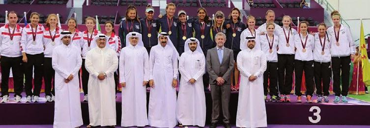 8 SPECIAL WSC 2015 TENNIS SPECIAL WSC 2015 ORIENTEERING 9 Tennis Orienteering 30 teams from 16 countries met in Doha for the tennis experience of their lives at the world class Khalifa Tennis Centre.