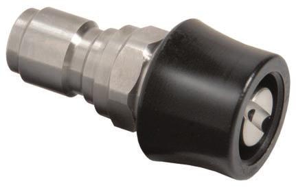 Medium Pressure Nozzles A range of medium pressure nozzles with colour coded nozzle protectors and male quick connect fitting.