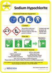 These colours are displayed on containers, and along with relevant hazard symbols provide an indication of the dangers associated with each chemical.