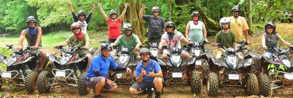 Includes: 2 hours ATV tour. Bilingual guides. Insurance, safety equipment. Fruits and water. Breathtaking views of the Pacific Ocean. Honda Foutrax 420cc and Kymco 300cc vehicles are used on the tour.