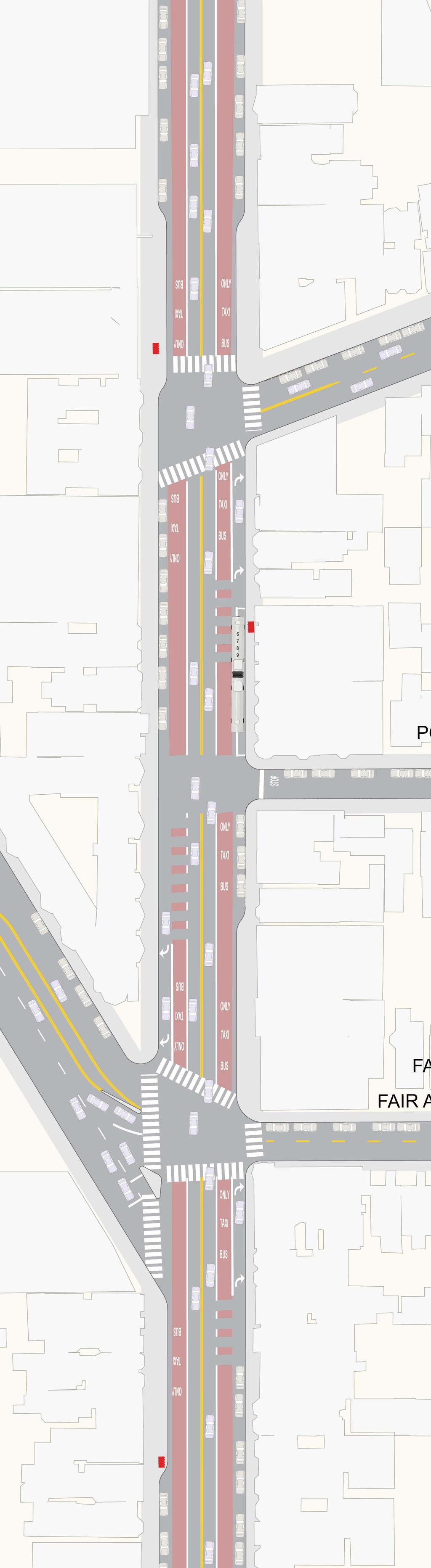 Proposal Detail: Precita to Valencia on Mission from César Chávez St to A bus-only lane gives Muni vehicles their own lane separate from regular traffic.