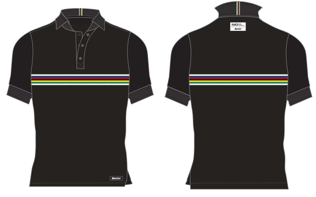 UCI LINE - POLO SHIRT RE 147 COT IRIDE Short sleeve cotton piquet polo shirt with buttons.