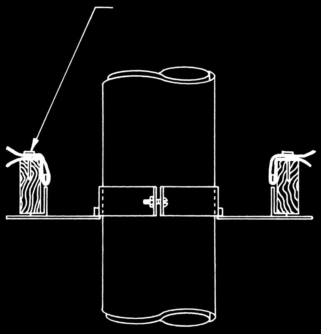 NAIL STRAPPING IN PLACE (FOUR PLACES) For installations with multiple supports, an adjustable length section of Type B Gas Vent should be installed between each pair of locations where a Firestop