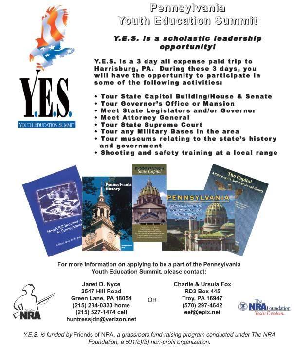 Youth Education Summit By Skip Klinger Please take a look at this program (see the FNRA article below) if you have a 10 th or 11 th grader in high school.