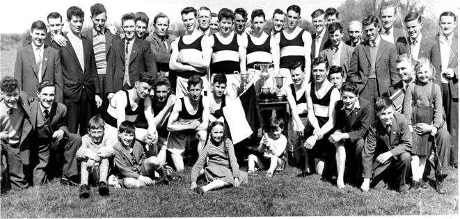Their first venture into cross country in 1959 brought no team awards but performances gave encouragement for the future.