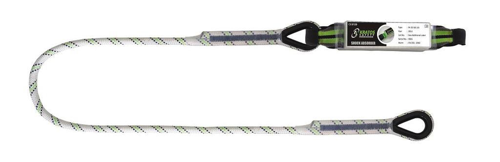 FA 30 500 15 FA 30 502 15 Model: FA 30 500 15 EN 355:2002 and tested as per VG 11 of PPE Directive 89/686/EEC. SHOCK ABSORBING KERNMANTLE ROPE LANYARD 1.