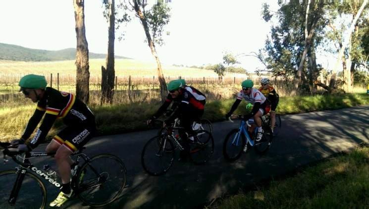 Our bunch captain Wal Savini was struggling a little under some back soreness, while Paul Anderson was riding strong.