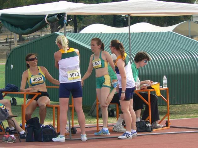 Montse Ros (third from left) Gold Medallist Triple Jump Oceania Masters Bendigo JAMIE MUSCAT (M35): - This athlete has had a go at most events over the years and has been very successful at most of
