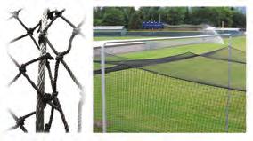 Twisted Knotted Black Polyethylene #27, #42 and #60 Batting Cage Netting features and benefits: Polyethylene available in 3 strengths: #27, #42 and #60.