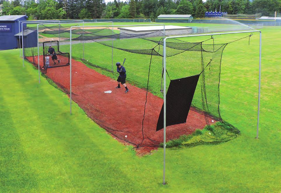 Batting Cage Frames Every piece of pipe in a JUGS Batting Cage Frame is made of industrial-gauge galvanized steel, to give you years of trouble-free use.