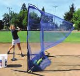 7-foot Complete Practice Travel Screen features a huge 6.5' x 6.5' Hitting Sock!