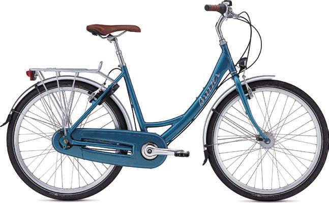 UPTOWN 8 Low-Step TRANSPORTATION / TOWN SIZES» Low-Step: XS (15 ), S (17 ), M (19 ), L (21 ) COLOR(S)» Gloss Marine Blue MAIN FRAME» Breezer Custom-Tapered Aluminum, Single Water Bottle Mount REAR