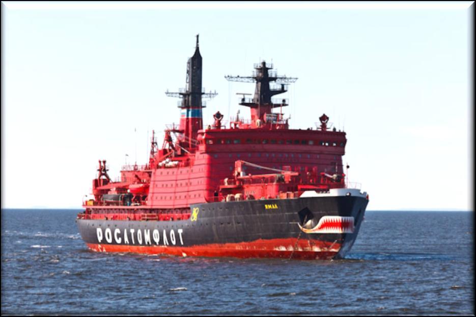 i/b Rossiya transported and landed the research polar station SP-39 on ice in 2011.