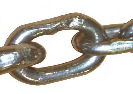 WORN LINKS WHAT TO LOOK FOR: Excessive wear and a reduction of the material diameter,
