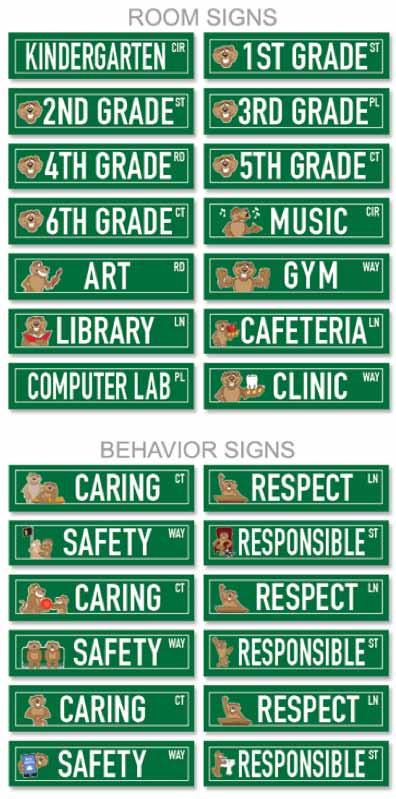Signs Hallway Street Signs Choose from plastic (indoor) or aluminum