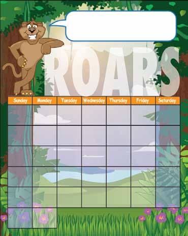 Dry Erase Products Forever Calendars are laminated so you can use dry-erase markers to update them monthly and keep your