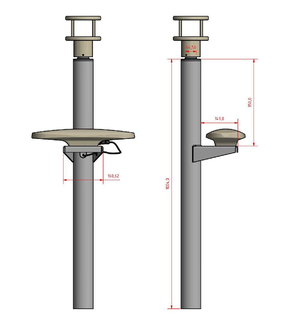 Technical specifications Wind Pole Specifications Size Weight 1004mm x 416.