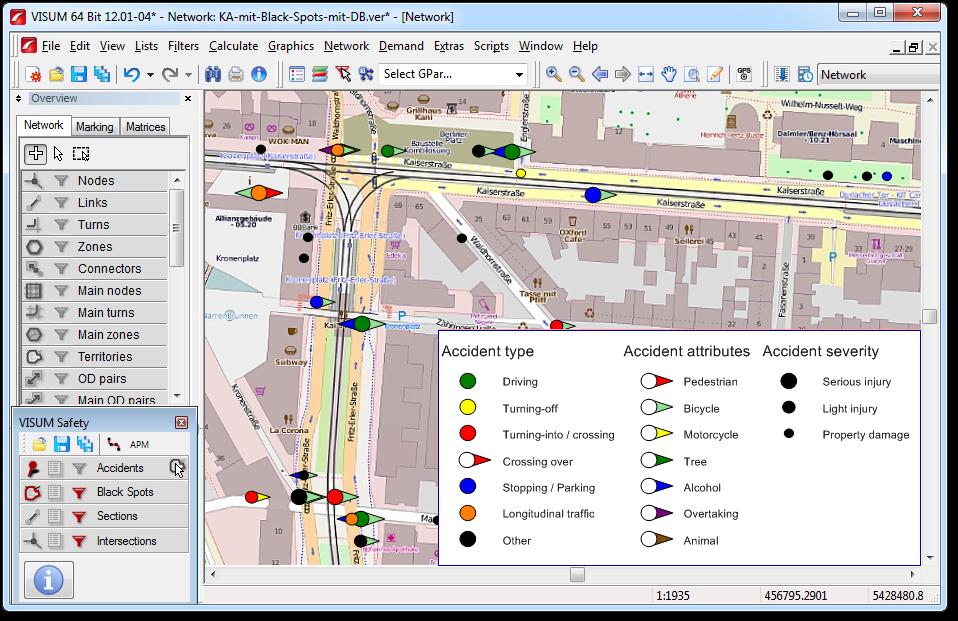 ACCIDENT MAPPING IN DETAIL The accident data are systematically displayed in a pragmatic and intuitive format based on more than 30