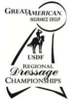 2019 Great American Insurance Group/USDF Regional Dressage Championships A single Regional Dressage Championship program organized by the United States Dressage Federation (USDF), and recognized by