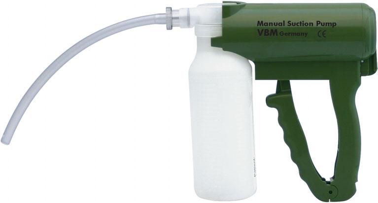 Manual Suction Pump / Pelvic Sling An effective and powerful manual suction pump for the quick suction of fluids from the oro- and nasopharyngeal cavities in emergency situations.