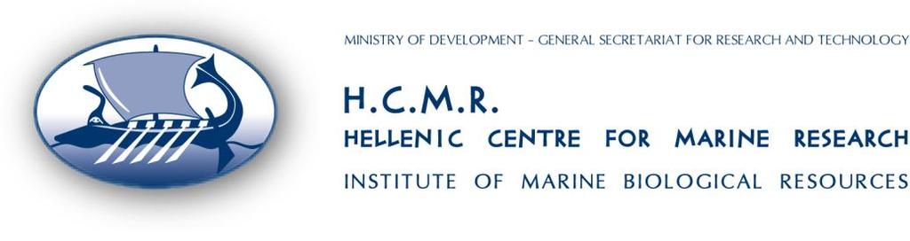 FINAL REPORT On the contribution of Hellenic Centre for Marine research to the project: Valorisation du