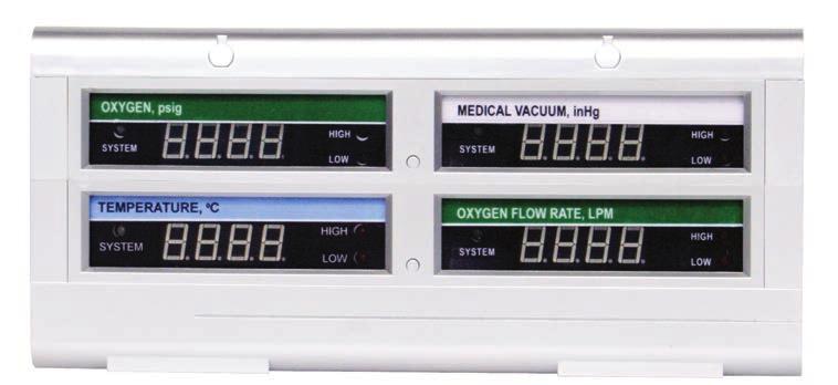 GUMACS Series Medical Gas Area Alarm GUMACS SERIES MEDICAL GAS AREA ALARM Features Modular system configuration 1 to 16 input channels available Pressure units are customizable (Psi, kpa, Bar, MPa,