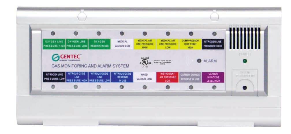GUMACS Series Medical Gas Master Alarm GUMACS SERIES MEDICAL GAS MASTER ALARM Features Can expand up to 64 TTL or contact switch inputs Can offer up to 48 switch output capability Built-in RS-485
