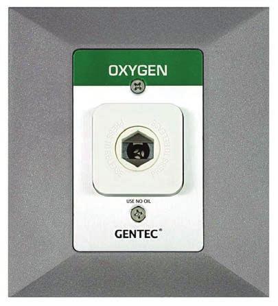 Medical Gas Wall Outlet MEDICAL GAS WALL OUTLET QUICK CONNECT PURITAN-BENNETT COMPATIBLE Features Accepts only Puritan-Bennett gas specific adapters Indexed to prevent interchangeability of gas