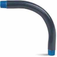 PVC-Coated Conduit Elbows Choose the size and angle to meet your exact requirements. OCAL-BLUE Large-Radius Elbows Fabricated from Ocal TM PVC-coated conduit.