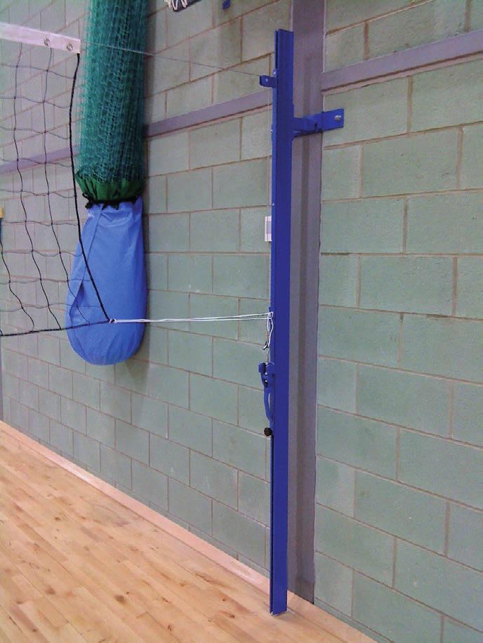 VOLLEYBALL POSTS & NET WALL SLIDERS SITTING VOLLEYBALL POSTS VBL/00/SEA 00.