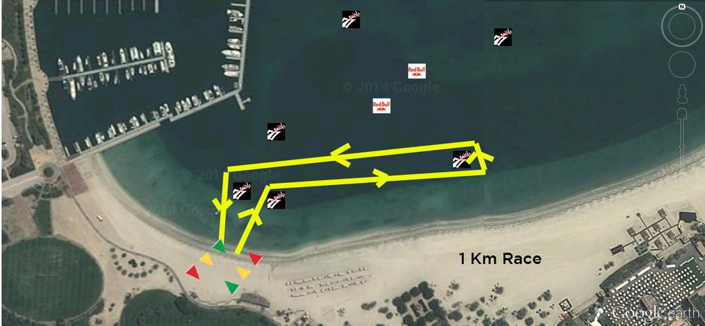 Race Courses 1km, 3km and 6km races all have beach run.