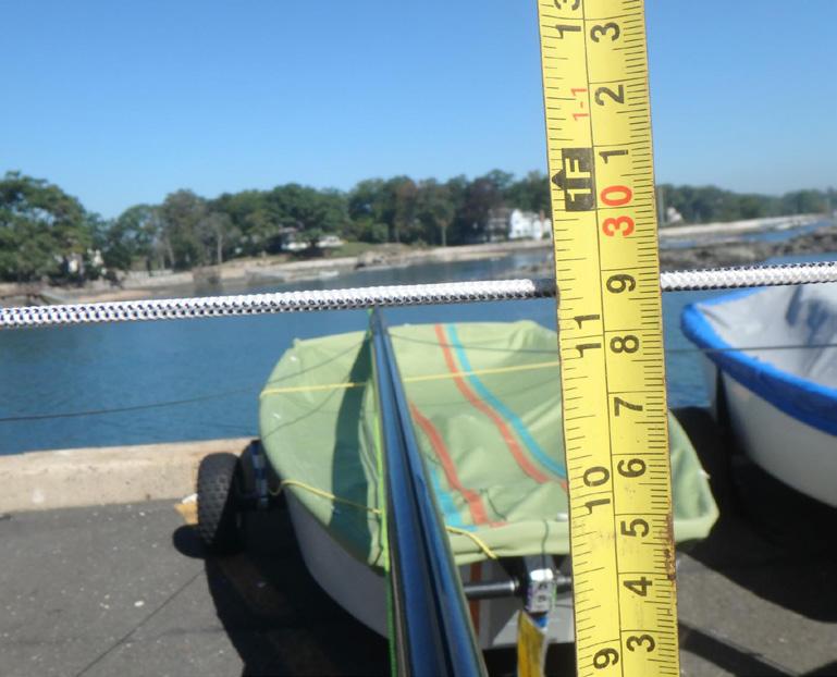 We recommend having the overall spreader length set to 26 7/8. This is measured from the mast to the tip of the spreader when the spreader is attached to the mast.
