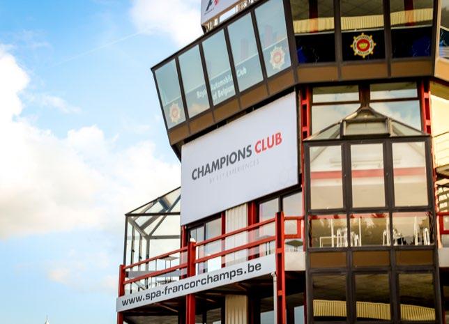 CHAMPIONS CLUB BY F1 EXPERIENCES Included in Champion Packages Enjoy luxury and elegance during