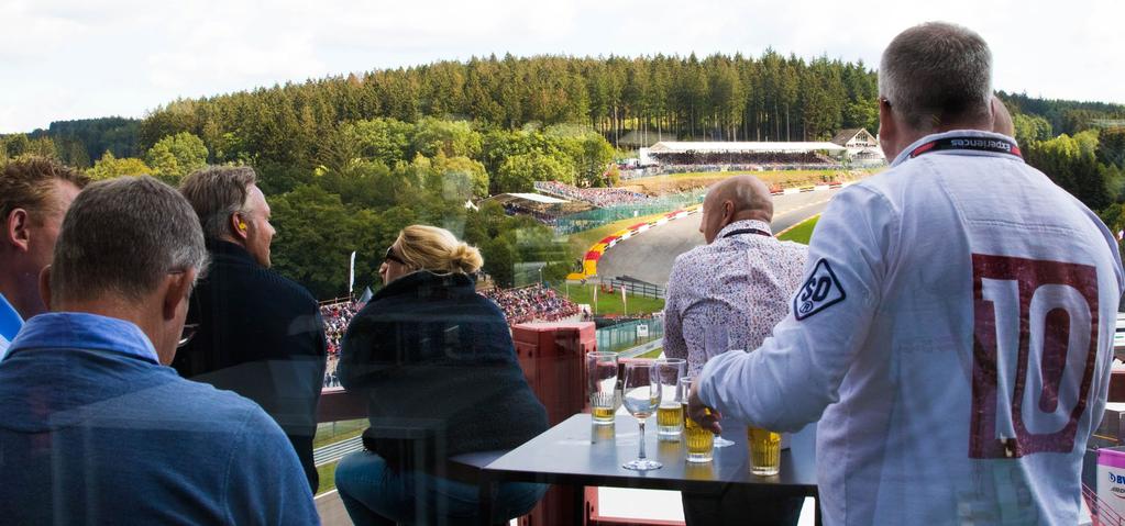 CHAMPION Perfectly immersed in the heart of the Endurance Zone, the Champions Club provides 360 views from the Business Tower between La Source and Raidillon.