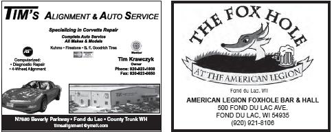 OLD AND NEW FOND DE VETTES NEWS OLD BUSINESS: Nothing old!! NEW BUSINESS: Kevin & Kari Schneider will be hosting a fish fry at Waverly on Friday May 18 th.