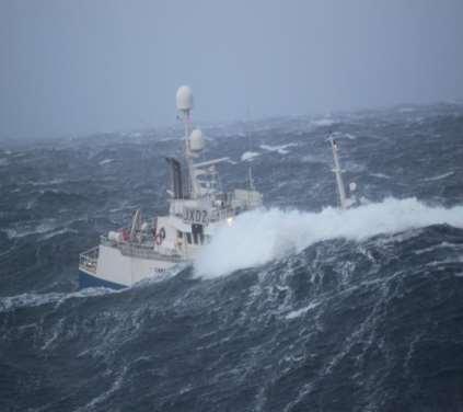 25 October tow underway Inspection of the tow Observation of weather and