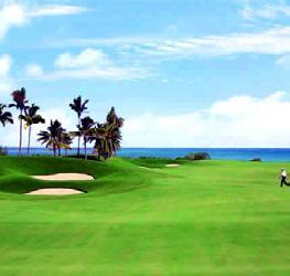 LOCATION 1 Four Season Golf Course Anahita - Grande Rivière Sud Est About Designed by Ernie Els, the Four Seasons Golf Club in Mauritius at Anahita is a 7,372-yard, 18-hole, par-72