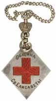 Silver and enamel (43 mm x26 mm ) named on reverse. Engraved. 4124 Russia. Cross in Memory of the Crimean War 1856.