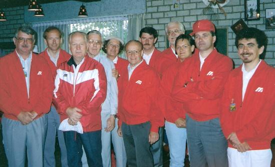 A PICTURE FROM THE PAST The judges at the 1992 World Field Championships.