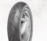 The modern all-round tire for city streets and country roads. ContiTwist / ContiTwist WW Scooter racing tire, with approval for road use.
