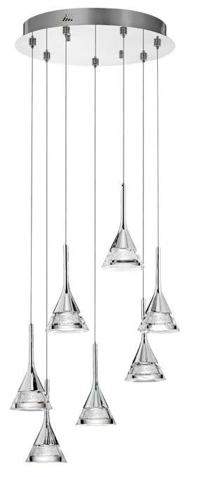 Costoco 1500311901 0 Clear Glass & Silver Sand LED.
