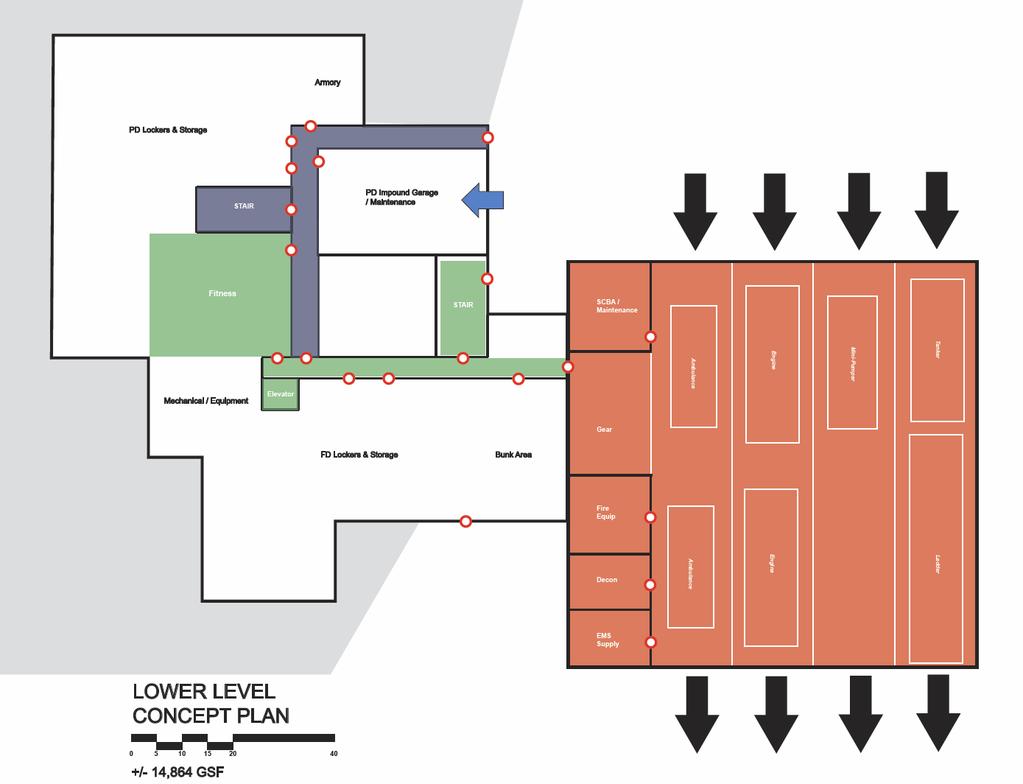 Conceptual Floor Plan / Development Option E Note: Final