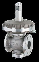 The gas pressure regulator is composed of the actuator housing and the diaphragm assembly plus actuator functional unit. The double valve seat model is pre-pressure-compensated.
