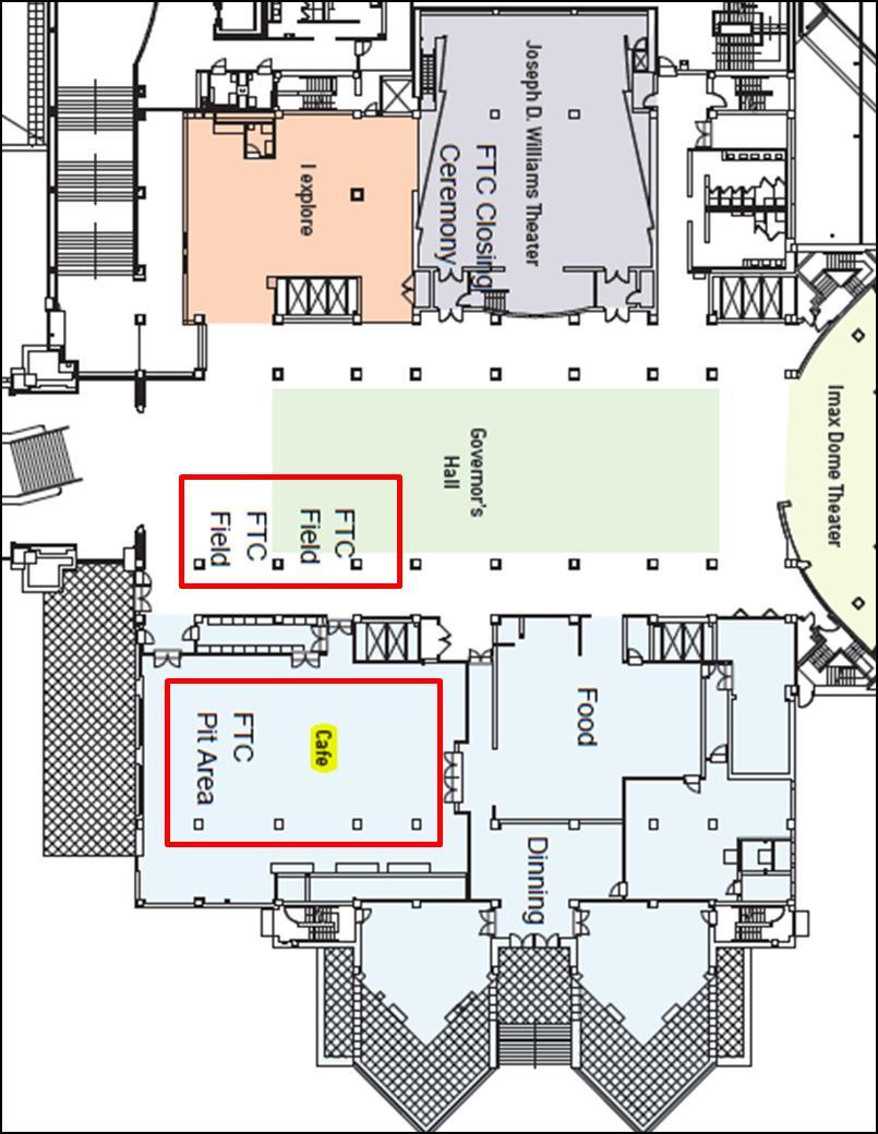 Competition Area (2 nd Floor) Pit