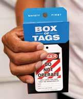 Box of Tags Box of Tags is a convenient way to keep safety tags in your tool bag, truck glove
