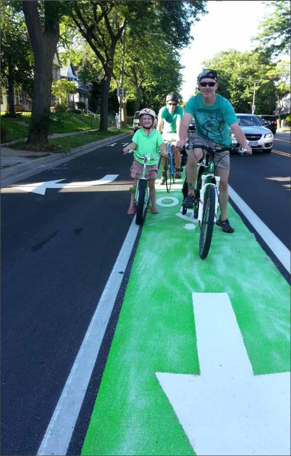 ENGINEERING/DESIGN: Green Lanes Bike lanes that are painted green