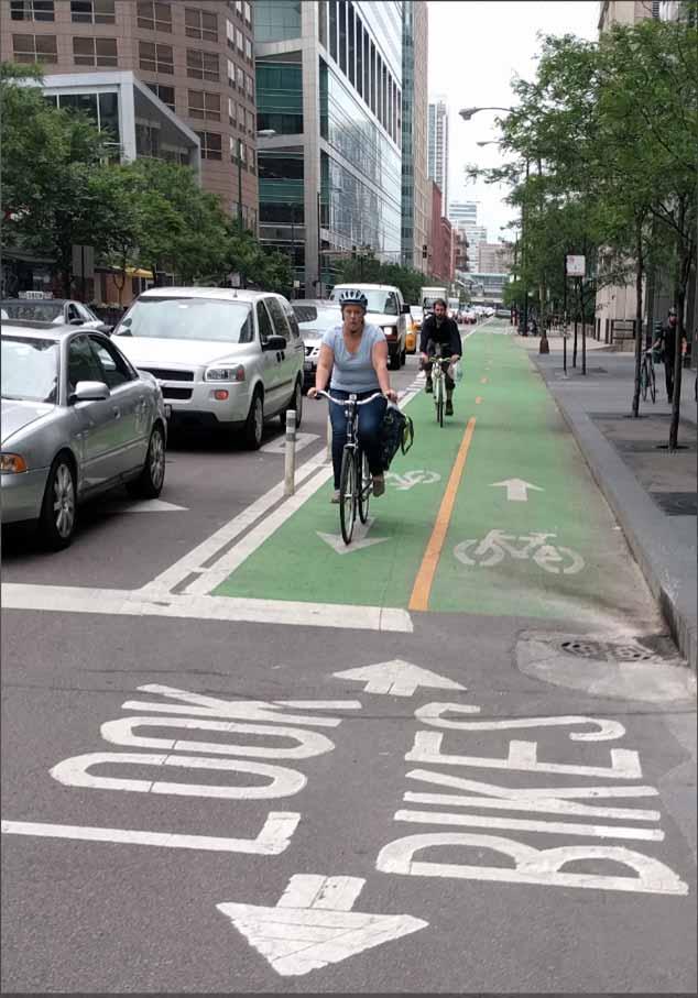 ENGINEERING/DESIGN: Protected Bike Lanes/Cycle Tracks Bike facility that combines the idea of a separated bike path with