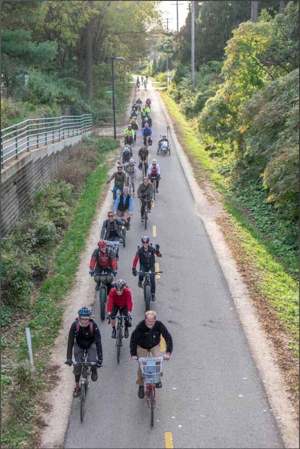 ENGINEERING/DESIGN: Trails Physically separates pedestrians and cyclists