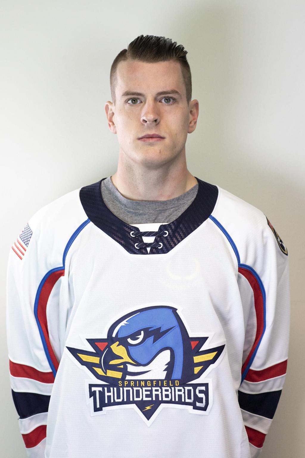 #47 Jacob MacDonald Position Defense Shoots: Left Born: February 26, 1993 - Portland, OR [25 yrs old] Height/Weight: 6 0, 208 lbs Draft: CBJ - signed to entry level deal in 2014 for $750,000 Season